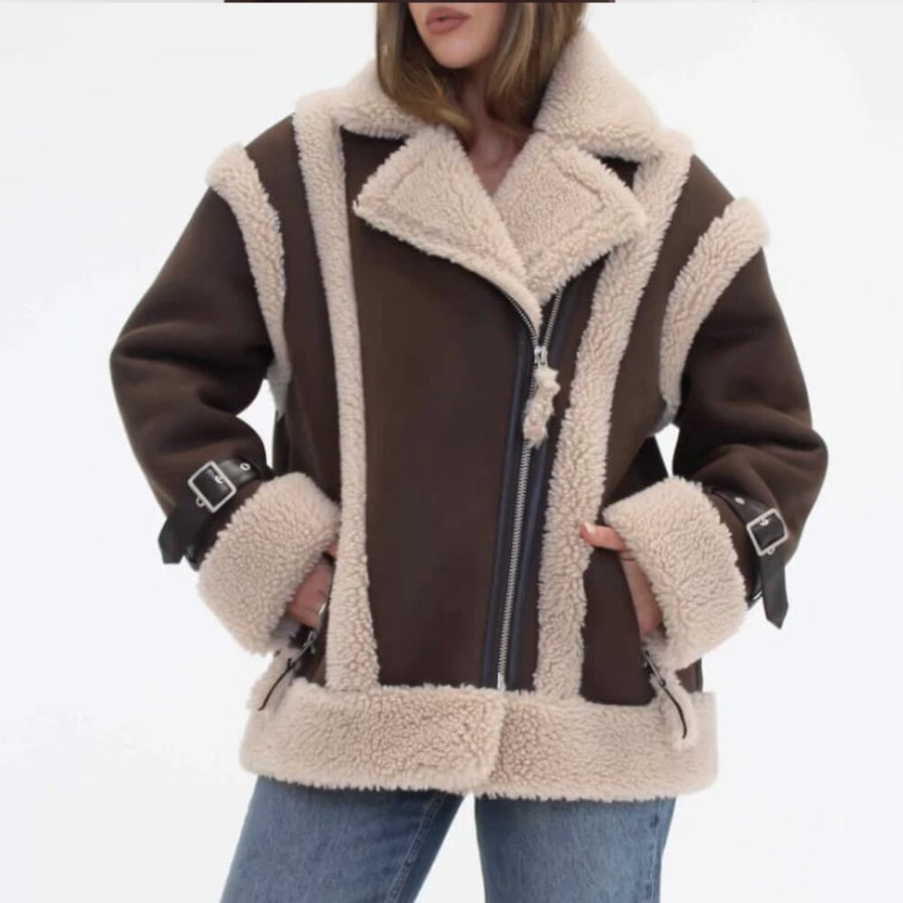Wrangler x Rumored Shearling Jacket Size XS NWT